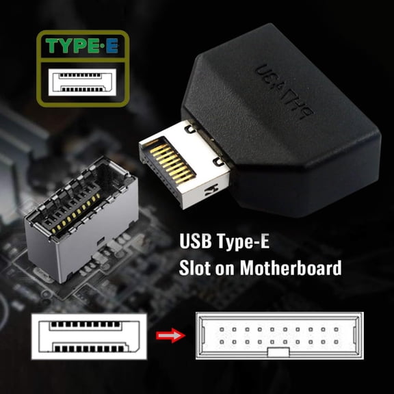 XZHANH-USB 3.1 Front Panel Header Male to USB 3.0 20Pin Female Motherboard Port Expansion Adapter with HUB Chipset
