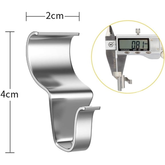 XZHANH-Vinyl Siding Hooks Hanger, 10 Pack Heavy Duty Siding Clips for Hanging on Patio, No-Hole Needed Stainless Steel Siding Clips to Decor Wreath Things for Horizontal Vinyl Siding