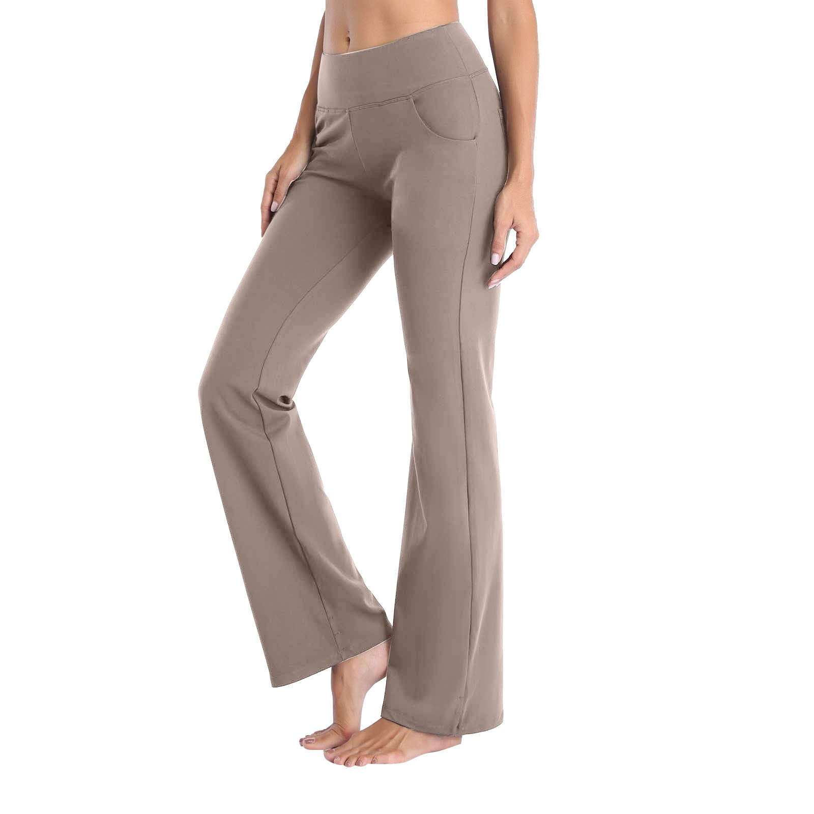 XZHGS Women's Pants Size 14 Short Yoga Pants with Pockets High