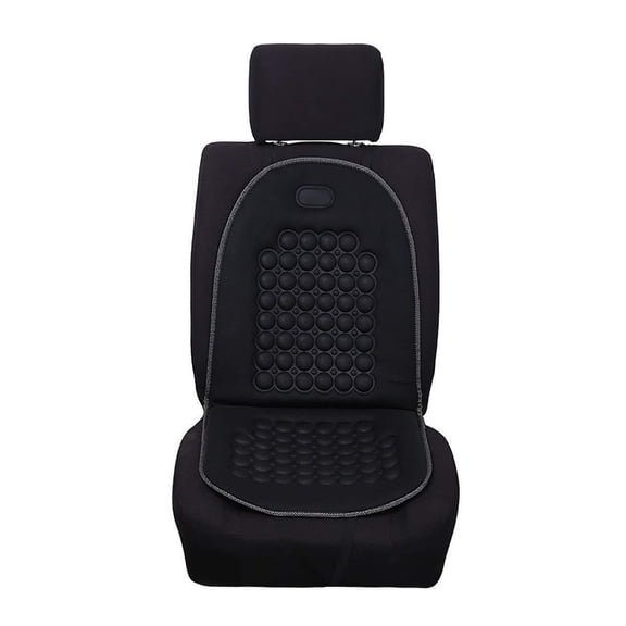 XZKING Car Seat Cover Breathable Seat Protector- Made with Premium Polyester Fiber and Massage Magnet Bubble Cushion for Cars Truck SUV Vans, Airbag Compatible,Black 1Pc