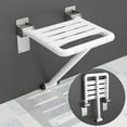 thumbnail image 1 of XZKING Folding Shower Seat Wall Mounted Shower Bench for Bathroom, Fold Down Shower Chair, Load 550 Lbs Shower Bench for Handicap Elderly Injury Senior, 1 of 10