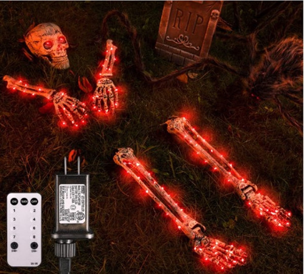 XZKING Halloween Decoration Outdoor, Skeleton Skull 5 Piece Set 128 ...