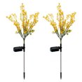 thumbnail image 1 of XZKING LED Solar Power Cole Flowers Landscape Light Night Lamp Outdoor Garden Yard Pathway Lawn Grassland Decoration Yellow Color,Pack of 2, 1 of 10