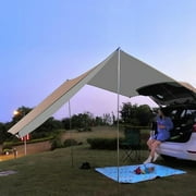 XZKING Van Awning Car Awning 173x79 Inch Rain-Proof Sunshade Caravan Sun Canopy Detachable Tailgate Awning for Sedan SUV MPV