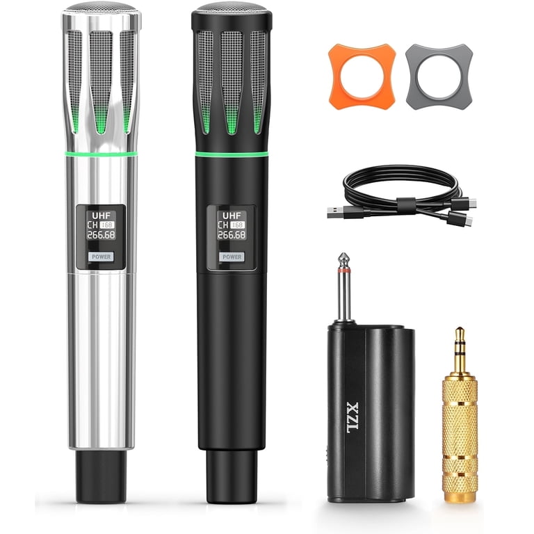 Rechargeable UHF Wireless Microphone, with 1/4