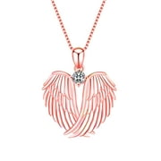 XZNGL Angel-Wings Necklace Angel-Wings Pendant Birthstone Necklace For Women Jewelry Mothers Day Gifts On Clearance