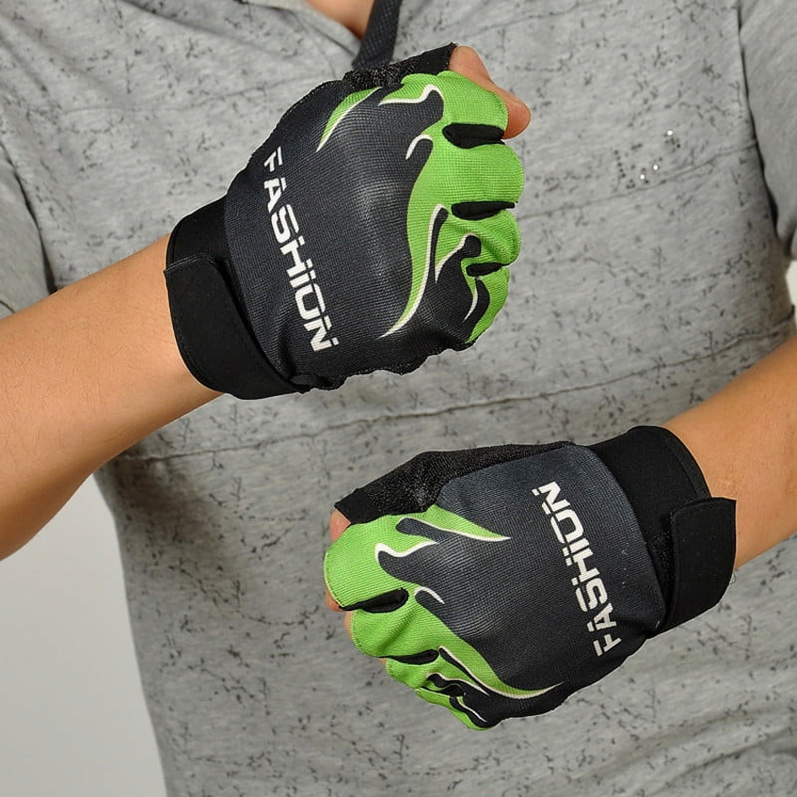 XZNGL Half Finger Gloves Sports Bicycle Cycling Biking Hiking Gel Half Finger Fingerless Gloves