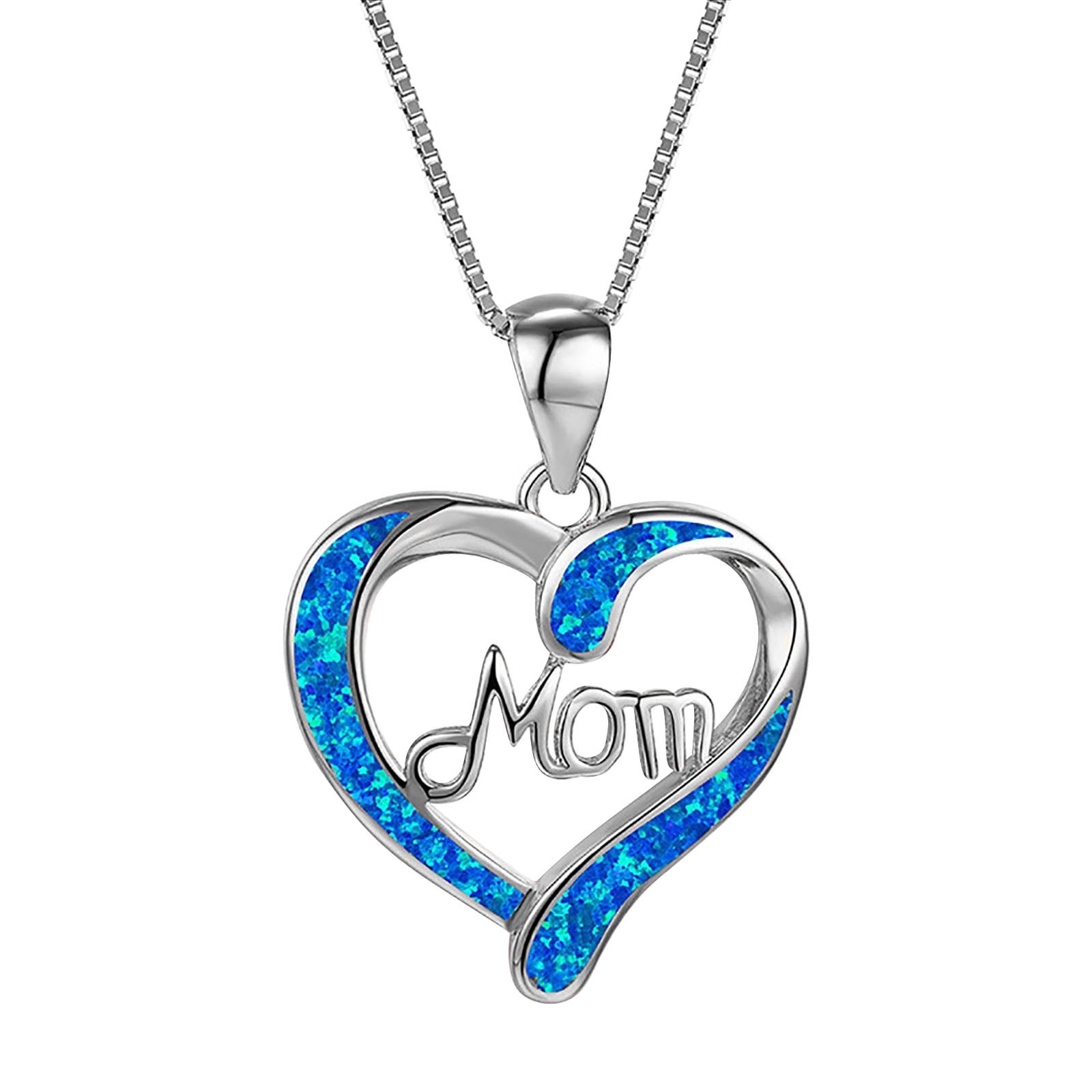 XZNGL Mother's Day MOM Heart Pendant Necklace Maternal Love Necklace ...