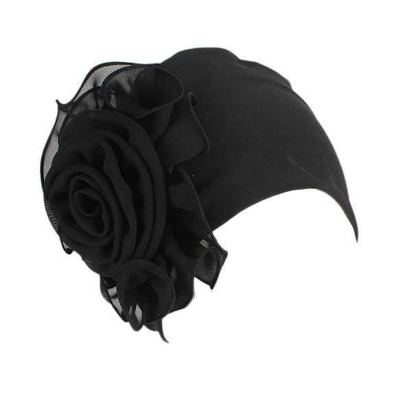 XZNGL Womens Hats With Brim Women Hats and Caps Women Ladies Retro Big Flowers Hat Turban Brim Hat Cap Pile Cap Ag