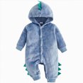 thumbnail image 1 of XZNPDUCQ 12-18 Months Unisex Baby Baby Romper Newborn Infant Clothes Boys And Girls Baby Rompers Sleep & Play One-Piece Bodysuit,A26-Blue, 1 of 6