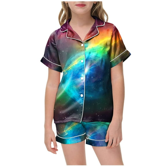 XZNPDUCQ 2Pcs Toddler Girls Golf Outfit Short Sleeve T-shirt Elastic Shorts Summer Elastic Shorts kids For 6 12 18 24 Months 2T 3T 4T 5T Dailywear Blueï¼6-7 Years