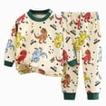 thumbnail image 1 of XZNPDUCQ 4-5 Years Toddler Girl Fall Clothes Outfits Set Top & Sweatpants 2Pcs Cute Home Outdoor 2-8Y A26-AG, 1 of 3