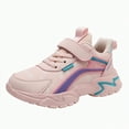 thumbnail image 1 of XZNPDUCQ Boys Girls Slip-On Sneakers Kids Sparkle Pop Lightweight Jelly Sole Walking Shoes Casual Shoes Breathable Walking Shoes (Pink,13), 1 of 7