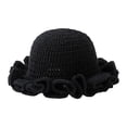 thumbnail image 1 of XZNPDUCQ Breathable Sun Hat Beach Hat Girls Crochet Bucket Hat Women Trendy Knit Floppy Cap Cute Boho Handmade Outdoor Boho Travel Fishing Hat, 1 of 3