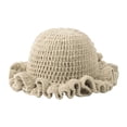 thumbnail image 1 of XZNPDUCQ Breathable Sun Hat Beach Hat Girls Crochet Bucket Hat Women Trendy Knit Floppy Cap Cute Boho Handmade Outdoor Boho Travel Fishing Hat, 1 of 3
