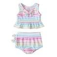 thumbnail image 1 of XZNPDUCQ Girl Baby Swimsuit Baby Sleeveless Split Body Toddler Girl Swimsuit Toddler Speed Suit Summer Swimming Suit For Girls 18-24 Months Multicolour, 1 of 3