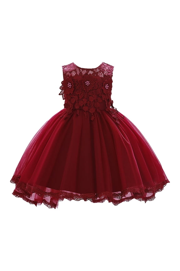 Girl Summer Dress Sleeveless Tank Cotton Casual Spaghetti Strap Jersey Shirt Cool Beach Sundress Summer Beach Princess Dress (12-18 Months,Watermelon Red)