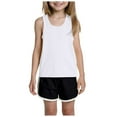 thumbnail image 1 of XZNPDUCQ Girls Summer Set Short Sleeve Crew Neck T-Shirts and Elastic Waist Shorts 2PcsGirls Summer 2Pcs T Shorts Set Dailywear White，7-8 Years, 1 of 5