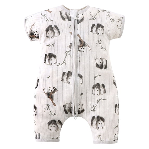 XZNPDUCQ Infant Boys Girls Summer Romper One Piece Jumpsuit 6-9 Months Baby Rompers Summer Newborn High Stretch Solid Color Breathable Cotton With Front Button Closure