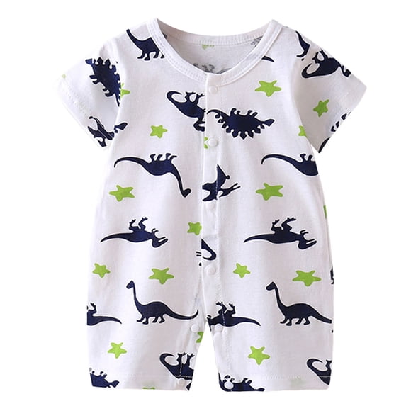 XZNPDUCQ Infant Summer Bodysuits 0-6 Months Baby Suit Newborn Crawling Suit Short Sleeved Baby