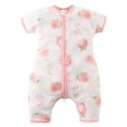thumbnail image 1 of XZNPDUCQ Infant Summer Romper One Piece Jumpsuit Bodysuit 6-9 Months Baby Rompers Summer Newborn High Stretch Solid Color Breathable Cotton With Front Button Closure, 1 of 8