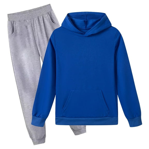 XZNPDUCQ Infant Toddler Little Girls Outfit Sweatshirt Long Sleeve T-Shirt Tops Pants Set Sweatsuit Fall Clothes Pajamas & Dailywear Set (11-12,Dark Blue)