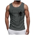 thumbnail image 1 of XZNPDUCQ Men's Tank Tops Quick Dry Workout Swim Beach Shirts Sleeveless Shirts for Bodybuilding Gym Fitness Training XXL,Dark Gray, 1 of 5