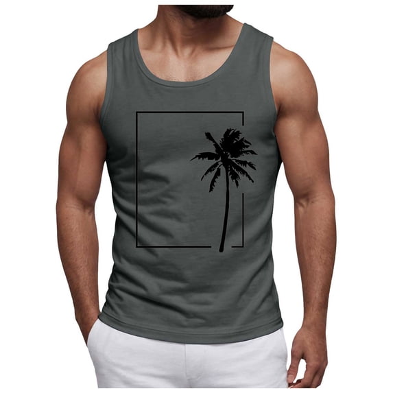 XZNPDUCQ Men's Tank Tops Quick Dry Workout Swim Beach Shirts Sleeveless Shirts for Bodybuilding Gym Fitness Training XXL,Dark Gray