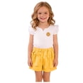 thumbnail image 1 of XZNPDUCQ Summer 2Pcs Outfits Set – Toddler Girls Flower Short Sleeve T-Shirt and Pants Gift Set Summer 2Pcs Gift Outfits Set Summer Short Set Outfit 6-12 Months,Yellow, 1 of 6