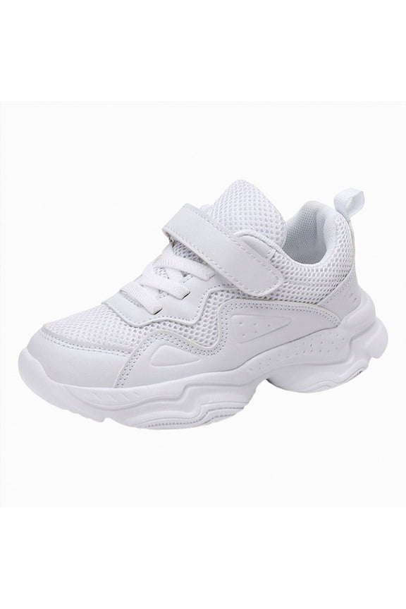 Toddler Boys Girls Shoes Kids Sneakers Lightweight Breathable Tennis Athletic Running Shoes for Casual Shoes Casual Shoes Walking/Running Shoes (White,11)