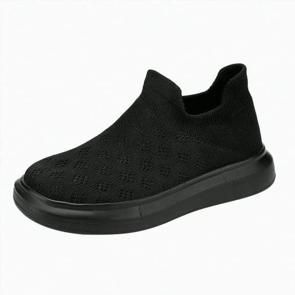 XZNPDUCQ Toddler Boys Girls Shoes Kids Tennis BreezeRunners Running Sneakers Running Walking Sports Sneakers Casual Shoes Walking/Running Shoes (Black,1)