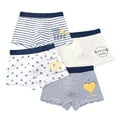 thumbnail image 1 of XZNPDUCQ Toddler Boys Training Underwear Little Boys Baby Soft Cotton Underwear Boxer Briefs Triangle Briefs, Cotton Briefs Trunks Underwear Panties Pack Boys Underwear Set（3XL，White）, 1 of 8