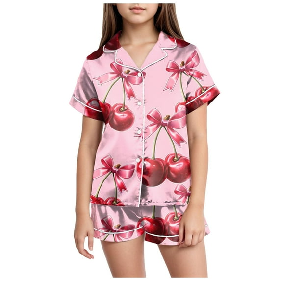 XZNPDUCQ Toddler Girls Summer Set Letter Print Crew Neck Short Sleeve T-Shirts Elastic Waist Shorts 2Pcs Outfits Set kids For 6 12 18 24 Months 2T 3T 4T 5T Dailywear Pink,12-13 Years