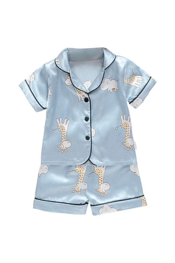 Toddler Kid Girl Outfits Clothes Ruffle Short Sleeve Floral T-Shirt Top Summer Shorts Playwear Beach Outfits 3-4 Years,Blue