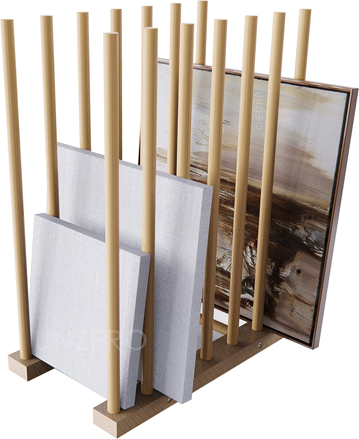 Rack Backing Paper XZQFDC Art Storage Rack, Art Drying Rack, Wood Storage Stand for Canvas ...