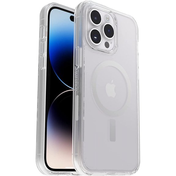 XZQFDC iPhone 14 Pro Max (ONLY) Symmetry Series+ Case - Clear, Ultra-Sleek, Snaps to MagSafe, Raised Edges Protect Camera & Screen