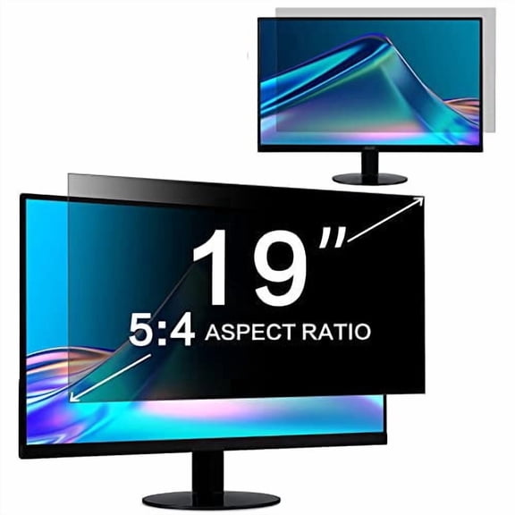 EQthropy Computer Privacy Screen Filter, Anti-Glare Anti Blue Light Screen Protector Fits 12.1"-32" Laptop & Monitor, Double Sided Matte/Glossy Removable Anti-Scratch Privacy Filter
