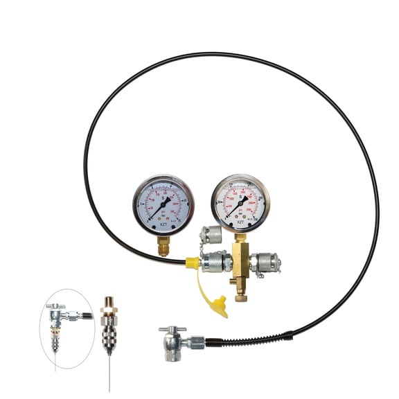 XZT S2 Aircraft Aviation Tools Schrader Gas Pressure kit to Fill Shocks,High Pressure Struct No Air Loss Coupler 556 Couplings