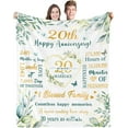 thumbnail image 1 of XZYG 20st Birthday Decorations for Her Blanket Flannel Soft and Comfortable Anti static Bed Sofa Blanket(30*40inch), 1 of 6