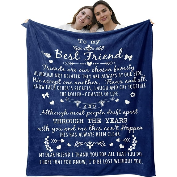 XZYG Best Friend Birthday Gift BFF Ladies Gift Blanket(50*60inch)