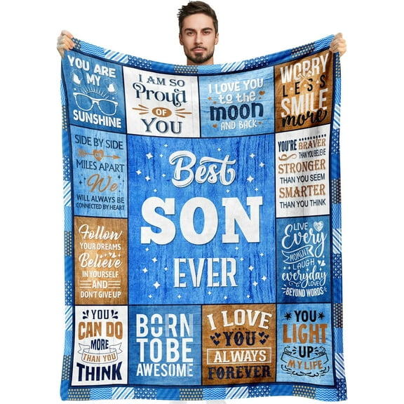 XZYG Fathers Day Son Gifts Gifts for Son Son Gifts from Mom Dad Adult Son Gift Ideas Birthday Gifts for Son Gifts for Adult Grown Son Son Graduation Gifts to My Son Blanket(30*40inch)