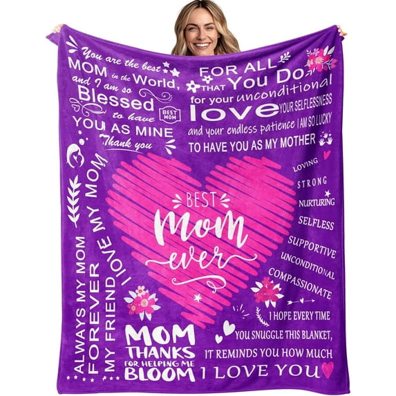 XZYG Gifts for Mom Mom Gifts Birthday Gifts for Mom Valentines Day Gifts for Mom Mom Birthday Gifts Gift for Mom Gifts for Mom from Daughter I Son Blanket(40*50inch)