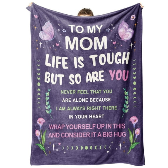 XZYG Gifts for Mom Birthday Gifts Blanket Mom Gift from Daughter Son Mother Gifts Valentine's Day Mothers Day Christmas Fleece Blanket(30*40inch)