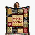 thumbnail image 1 of XZYG Gifts for Nurse Graduation Appreciation Blanket Flannel Soft and Comfortable Anti static Bed Sofa Blanket(60*80inch), 1 of 5