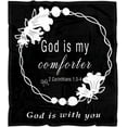 thumbnail image 1 of XZYG God is My Comforter Blanket Scripture Blanket with Healing Caring Faith Prayer Religious Gifts for Women Christian Bible Verse Throw Blanket(40*50inch), 1 of 6