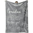 thumbnail image 1 of XZYG Grandma Birthday Gifts Flannel Blanket Gifts for Grandma Grandma Gifts Ideas Grandma Gifts for Mothers Day Christmas Super Soft Throw Blanket for Grandma Purple(30*40inch), 1 of 5