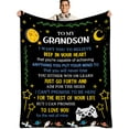 thumbnail image 1 of XZYG Grandson Gifts from Grandma Blanket Grandson Blanket from Grandma/Grandpa Soft&Cozy Gifts for Grandsons Birthday Ideas(30*40inch), 1 of 7