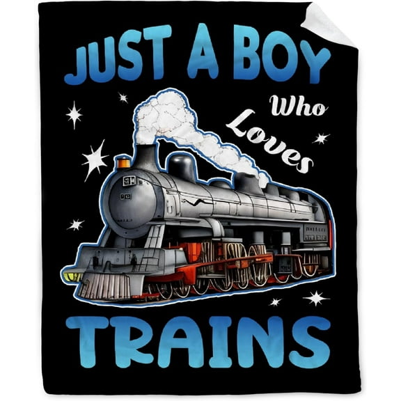 XZYG I Just Really Like Trains Blanket Soft Lightweight Throw Warm Cozy Plush Blankets for Couch Bed Sofa Practical Gift for Teen/Travel(30*40inch)
