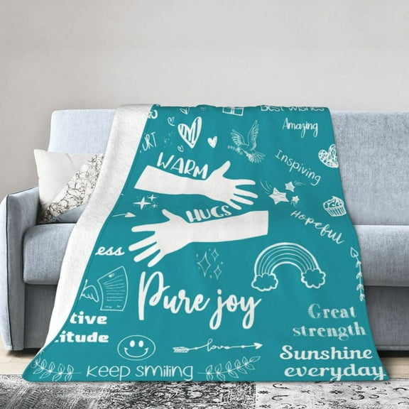 XZYG Memorial Gifts Throw Blanket Soft Fuzzy Fleece Blanket For Couch Bed Living Room Decoration(60*80inch)