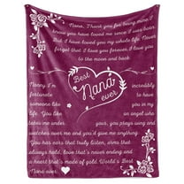 XZYG Nana Gifts Blanket Christmas Gifts for Nana Best Nana Ever Gifts Nana Blanket Birthday Gift for Grandma Nana Gifts from Grandkids Grandma Gifts(30*40inch)